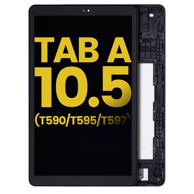 Esource Parts Samsung Galaxy Tab A 10.5 LCD Assembly With Frame Refurbished Black