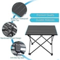 thumbnail image 2 of Campingtisch Klappbar, Aluminium Ultra Leichte Tragbar Klapptisch Mit Tasche, Klappbar Camping Tisch Prfekt Fr Picknick41x35x30cm, 2 of 5