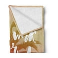 thumbnail image 2 of Funny Words Soft Flannel Fleece Blanket, Dreamy Background with Tropical Palm Tree and Lettering Summer Travel Adventure, Cozy Plush for Indoor and Outdoor Use, 50" x 60", Multicolor, by Ambesonne, 2 of 5