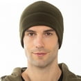 thumbnail image 3 of jiaroswwei Men Winter Solid Color Fleece Cap Outdoor Climbing Cycling Windproof Beanie Hat, 3 of 8