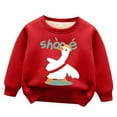 thumbnail image 3 of Toddler Sweatshirt Girls Child Boysand Girls' Fleece Lined Round Neck Sweatshirts Thickened Warm Top Clothes For Teen Girls 10-12,8-10 Years, 3 of 3