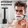 thumbnail image 2 of Shaving Kit for Men, 4-in-1 Safety Razors for Men with Razor Stand, Shaving Brush and Bowl, Double Edge Razor with Long Handle Featuring Sharp, Durable Blades and Non-Slip Design, 2 of 6