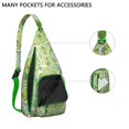 thumbnail image 2 of Boho Waterproof Hiking Sling Backpack for Women – Retro & Rustic Lightweight Crossbody Bag with Adjustable Strap, Floral Chest Bag for Travel, Outdoor Adventures & Everyday Use, 2 of 4