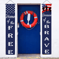thumbnail image 4 of American Flag Patriotic Soldier Porch Sign Banners,Patriotic Decoration for Memorial Day-4th of July Decor Hanging,Independence Day Veterans Day Labor Day Hanging Banner for Yard Indoor Outdoor, 4 of 5