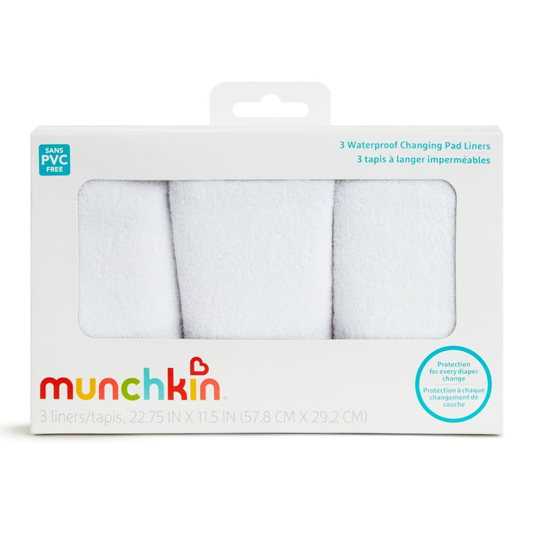 Munchkin Waterproof Changing Pad Liners 3 Pack