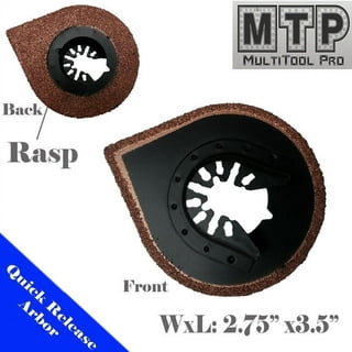 MTP 3 Wool Polishing Pad Quick Release Arbor Universal Fit Multi Tool  Oscillating Multitool Wood Saw Blade for Craftsman Ridgid Porter Cable  Black 