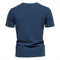thumbnail image 4 of Nmnitkp Mens Shirts Short Sleeve Waffle Stretch T Shirts Summer Casual Stylish Tops & High-Quality Fabric Mens T-shirts Breathable and Comfortable Shirts for Men, 4 of 8