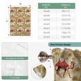 thumbnail image 6 of Desert Camels Balloon Curtains 63 Inch Length for Living Room/Bedroom, Tropical Palm Trees Sand Cords Brown Rod Pocket Privacy Door Curtains Decorative Tie Up Shade for Window 52"x63", 6 of 8