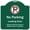 Green & White, variant on SignMission Designer Series Sign - No Parking Loading Zone Violators Will Be Towed At Vehicle Owner Expense | Green & White 18" X 18" Heavy-Gauge Aluminum Architectural Sign | Made in