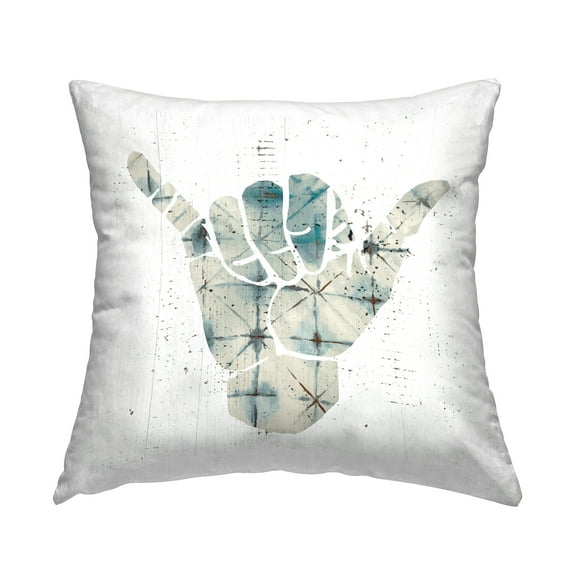 Stupell Industries Hang Loose Hand Sign Modern Abstract Pattern Novelty Green,18 x 7 x 18 Decorative Pillows