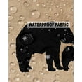 thumbnail image 5 of Pack of 2 Outdoor Pillow Covers, Bear Paw Vintage Boho Vintage Pattern Waterproof Square Throw Pillowcase Cushion Decorative Pillow Covers for Couch Patio Tent, 20x20 in, 5 of 6