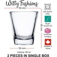 thumbnail image 3 of Witty Fashions - Cat Lovers Funny Shot Glass Set (2 Count, 1.75 oz), 3 of 3