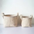 thumbnail image 4 of POINTERTECK Promotion clearance! Household DIY Handmade Woven Flower Pot Jute Cloth Simple Desktop Storage Basket B L, 4 of 5