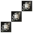 thumbnail image 4 of stanreset Bonrich 3D Acrylic Wall Clock Squares Mirror Wall Stickers Modern DIY Stickers Silver 3PCS, 4 of 6