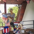 thumbnail image 4 of IUAMXWU 4th of July Independence Day Tiered Tray Decor Set Patriotic Wooden Signs Red White Blue Rustic Farmhouse Ornaments for Home Kitchen Table Shelf Holiday Party Summer Decor, 4 of 9