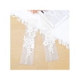 thumbnail image 6 of INSPIRE CHIC Women's Lace Floral Mesh Gloves Female Pearl Bowknot Polka point Wrist Fingerness Length Sleeves for Elegant Bridge Wedding Evening Party White20, 6 of 6
