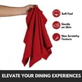 thumbnail image 3 of Softopia Cotton Hemstitch Table Fabric Cloth Napkins 18"x18", Set of 4, Red, 3 of 7