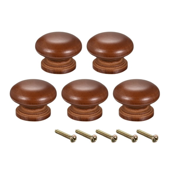 Unique Bargains Round Pull Knob Handle 35mm Dia Furniture Bedroom Kitchen Drawer 5 Pack