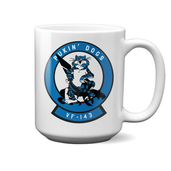 VF-143 Pukin' Dogs Tomcat 15oz Mug