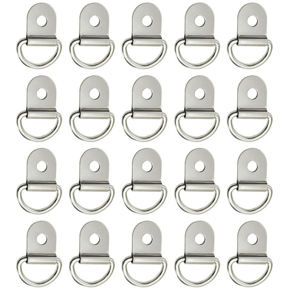 D Ring Small X AUTOHAUX 20pcs Black D Shape Tie Down Anchors Lashing Rings For Car... Tiedown Rings