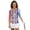 American Flag Eagle Design, variant on HUIACONG Golf Polo Shirts with Bald Eagle Patriotic Pattern, 3/4 Sleeve Athletic Top for Golf Tennis and Casual Outdoor Activities