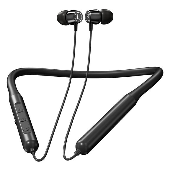 Cshidworld C38 Neckband Bluetooth Headphones,with Microphone Wireless Earphone,HiFi Deep Bass Earbuds,Magnetic Metal Headset,IPX5 Sweatproof 16Hrs Playtime for Sports Music Phone Call