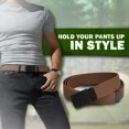 thumbnail image 2 of Hold’em Men’s Military Belts with Adjustable Buckle Male Adult - Tan (One Size), 2 of 7