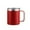Red, variant on Coffee Mug with Handle,14oz Insulated Stainless Steel Coffee Travel Mug,Double Wall Vacuum Reusable Coffee Cup with Lid(Yellow)