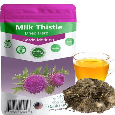 Mariano Herb, Milk Thistle Herb 100% Pure & Natural Marin Mariano Tea, Milk Thistle Loose Tea, Resealable Bag, Milk Thistle , Product from Mexico… (2 oz)
