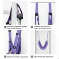 thumbnail image 6 of Yoga Fitness Stretching Strap Adjustable Leg Stretcher Back Bend Assist Trainer Improve Leg Waist Back Flexibility Home Gym Equipment, for Rehab Pilates Ballet Cheerleading Splits Gymnastics, 6 of 8