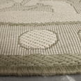 thumbnail image 4 of Safavieh Courtyard Cooper Botanical Indoor/Outdoor Area Rug, Natural/Olive, 5'3" x 5'3" Round, 4 of 10