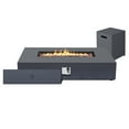 thumbnail image 2 of UPHA 56-inch Outdoor Propane Rectangle Fire Pit Table 50000 BTU Iron Gas FirePit for Outside Patio with Tank Cover, Removable Lid, Lava Rocks, Rain Cover, Grey, 2 of 10