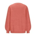 thumbnail image 3 of GERsome Women's Puff Long Sleeve Crew Neck Pullover Sweater Soft Ribbed Knit Sweater Top, 3 of 6