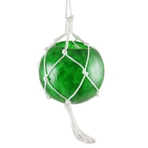 Barcana Ball Macrame Wrapped Outdoor Lighted Christmas Decoration Clear - White Wire