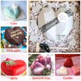 thumbnail image 4 of Muyoka Austok Moldes de corazón, moldes de silicona con forma de corazón y diamantes mejorados, molde de silicona para tartas de chocolate, decoración de fondant, para hornear galletas de chocolate, f Muyoka Hogar, 4 of 7