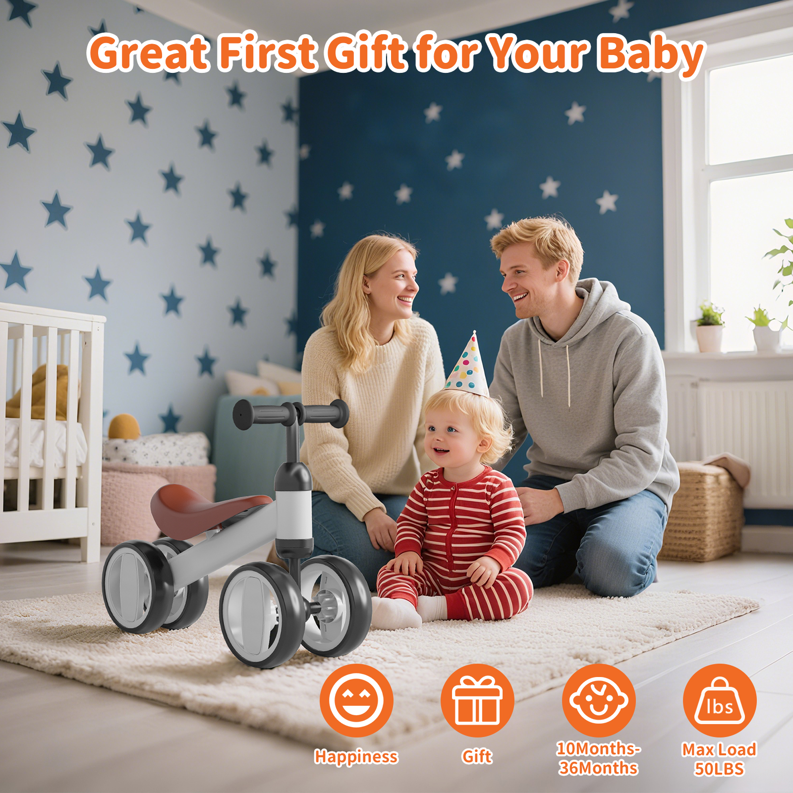 Simate Baby Balance Bike for Toddlers photo 3