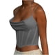 thumbnail image 1 of Señoras Verano Color Sólido Moda Sexy Escote en V Correa Trasera Corsé Camisola Top Fridja  nalpqowj5658, 1 of 7