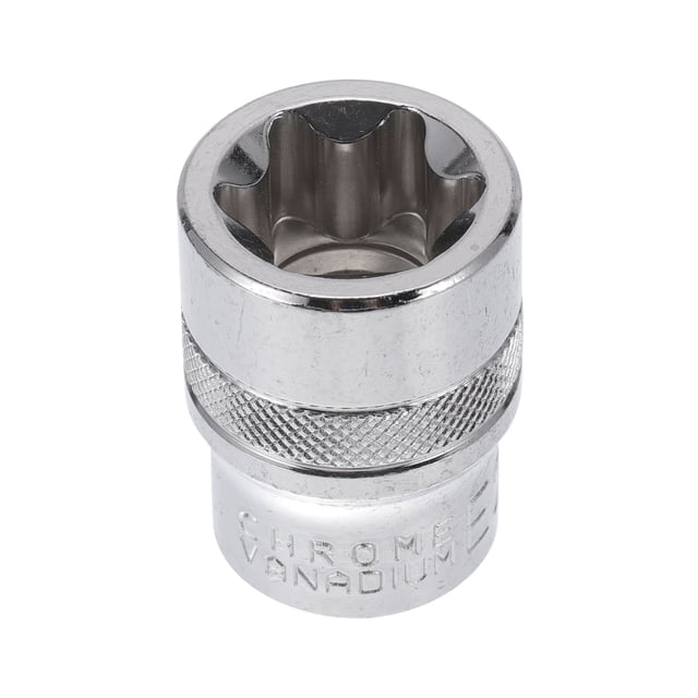 Unique Bargains 1 Pcs Socket de Impacto Herramienta de Hardware Duradera 38mm Tono Plateado Acero de Alto Carbono 6 Puntos 24mm para Reparación de Automóvil Motocicleta Dirtbike 1/2 Pulgada Drive