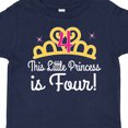 thumbnail image 4 of Inktastic 4th Birthday Princess Girls Crown Girls Toddler T-Shirt, 4 of 5