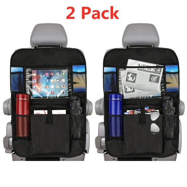 Car Backseat Organizer with Holder for iPad - Hanging Kick Mat SUV Minivan Accessories Road Trip Essentials Seat Organizer(2 Walmart.com