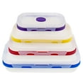 thumbnail image 5 of Potted Pans Collapsible Containers with Lids - 4pc Silicone Storage Containers, 5 of 5