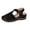 Black, variant on Womens 2026 Summer Sandals Casual Bohemia Gladiator Closed Toe Wedge Shoes Comfort Ankle Strap Slip On Platform Sandals