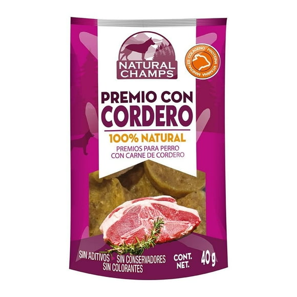 Premios para Perro Natural Champs Cordero 40 gr
