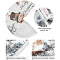 thumbnail image 2 of FMSHPON Snowman Merry Christmas Xmas Christmas Tree Skirt Stand Mat for Holiday Party Decoration Indoor Outdoor 36 inches, 2 of 6
