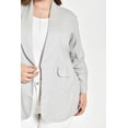 thumbnail image 4 of Blazer de lino Roman Fashion /Tallas Extras, 2329 (Gris) gris 40, 4 of 6