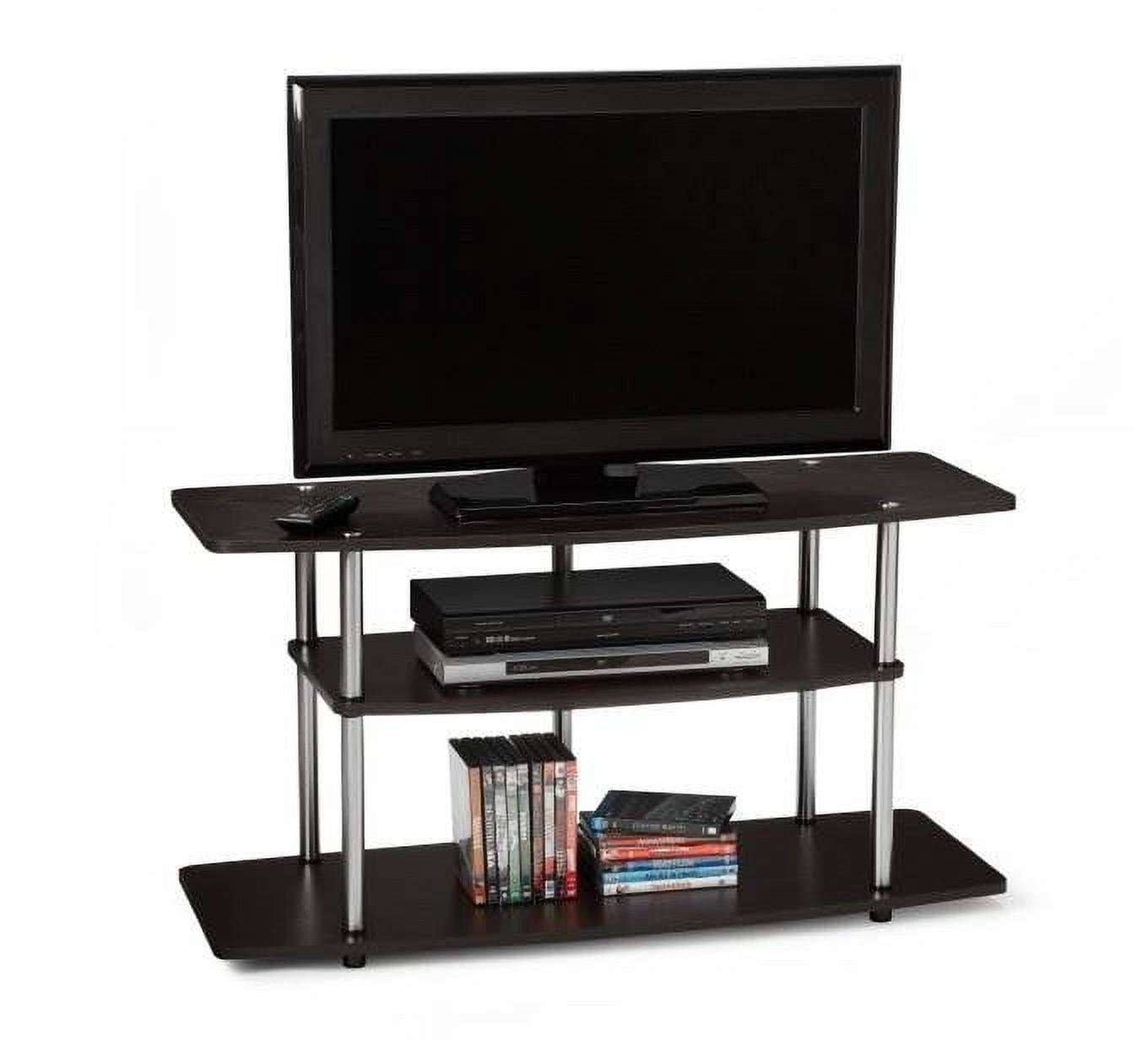 Convenience Concepts Designs2Go No Tools 3 Tier Wide TV Stand for TVs up to 46", Espresso