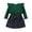 Green, variant on Mercatoo Toddler Baby Girl Outfits Fall Winter Clothes Long Sleeve Ribbing Ruffles T-Shirt Tops   Mini Skirts Set Casual Clothes