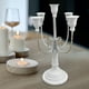 thumbnail image 4 of Candelabro de metal de 5 brazos, soporte de pilar, adorno decorativo de regalo para Blanco, 4 of 8