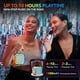 thumbnail image 5 of Máquina de karaoke Peski portátil Bluetooth con 2 micrófonos, color azul, 5 of 6