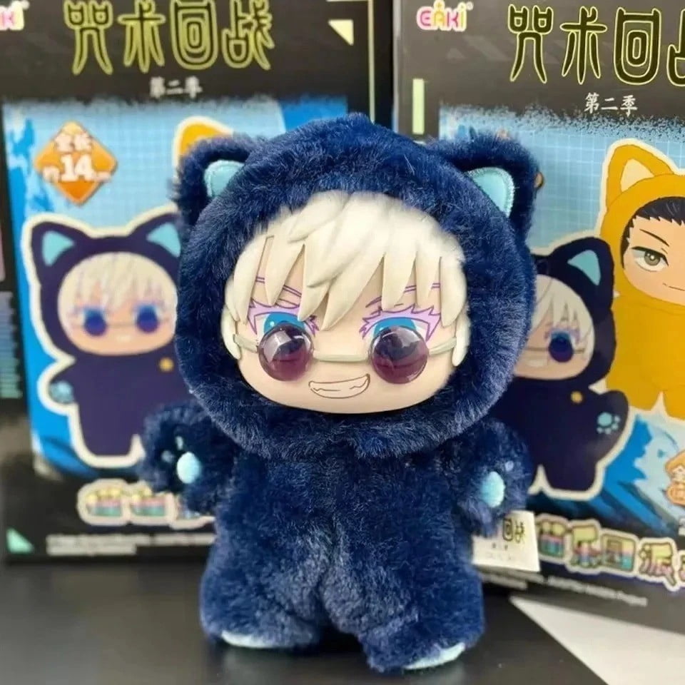 RjnShan JJK Plush Cat Ear Plush Series Collectible Blind Box (Random 1PC , 5.5")